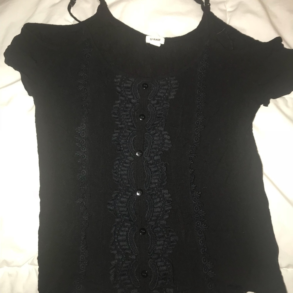 Garage Cold-Shoulder T-Shirt